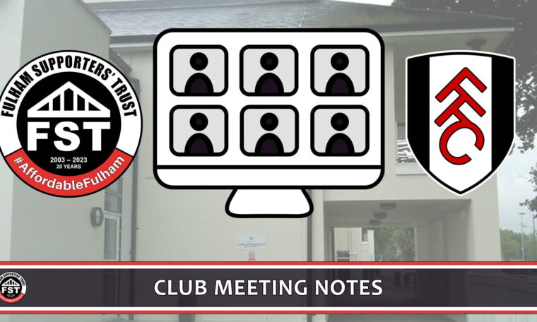 Notes from July meeting with FFC