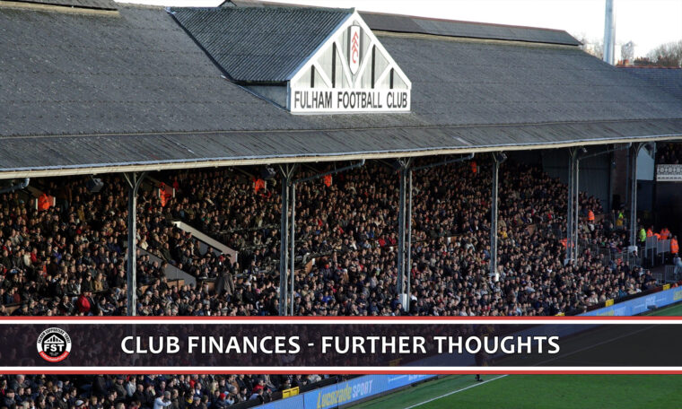 Club finances – further thoughts